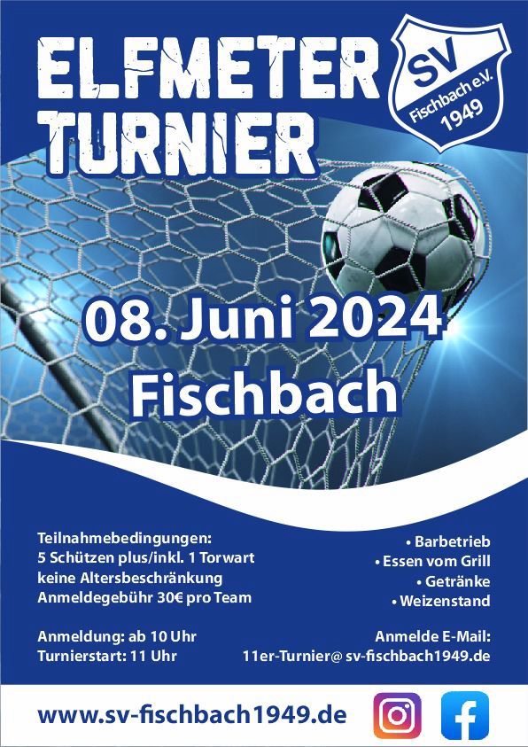 11er-Turnier am 8. Juni